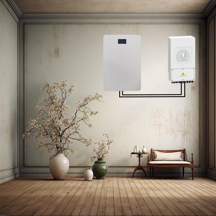 5.12kwh ハイブリッドソーラー 壁マウント ライフポ4 バッテリー オールインワン