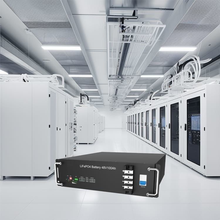 ブラックラックマウント リチウムバッテリー, 51.2 V 100ah 太陽系のためのライフポ4バッテリー